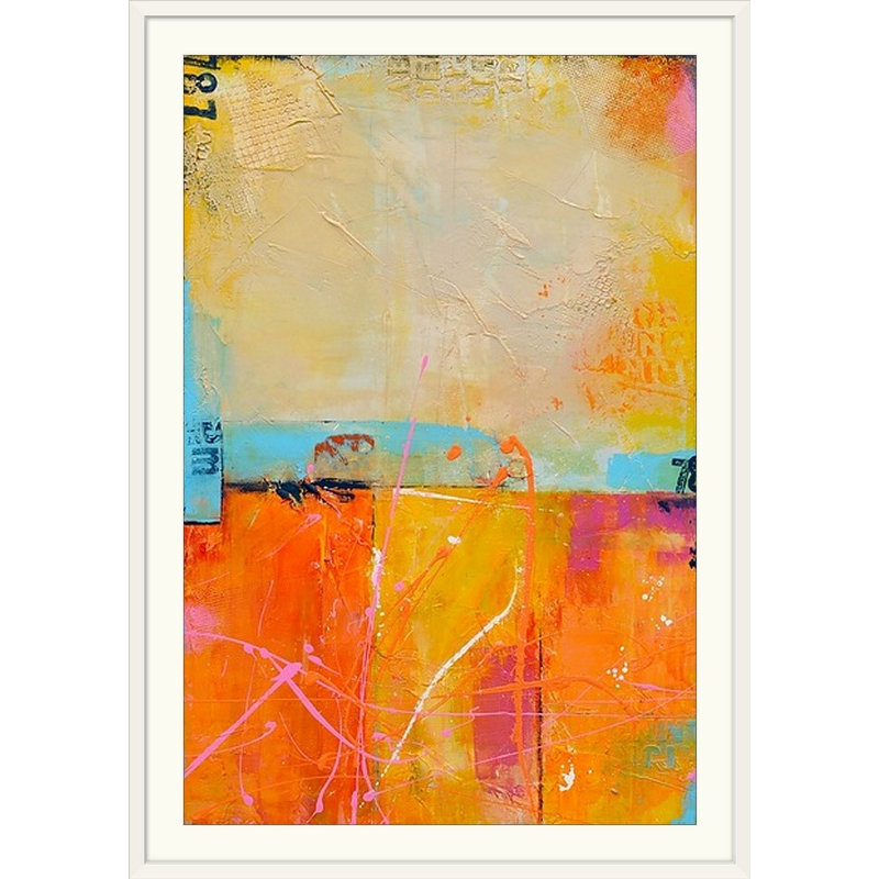 «Cocktail and Dreams» par Frisco, impression, H 38 po x l 28 po x P 1 po, Cadre blanc