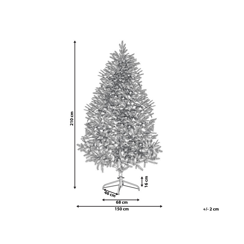 6.89' H Artificial Spruce Christmas Tree, 210cm H