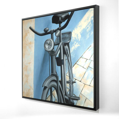 Abandoned Bicycle Print On Canvas