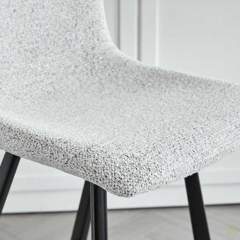 Tabouret de bar en tissu texturé Modern