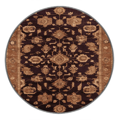Tapis brun lavable à la machine