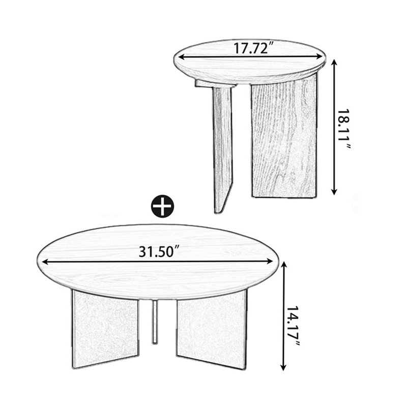 Table basse Burlywood