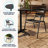Moraal Round Aluminum Indoor-Outdoor Table Set with 2 Slat Back Chairs-795904945-728214426