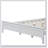 Modern White Solid Wood Platform Bed