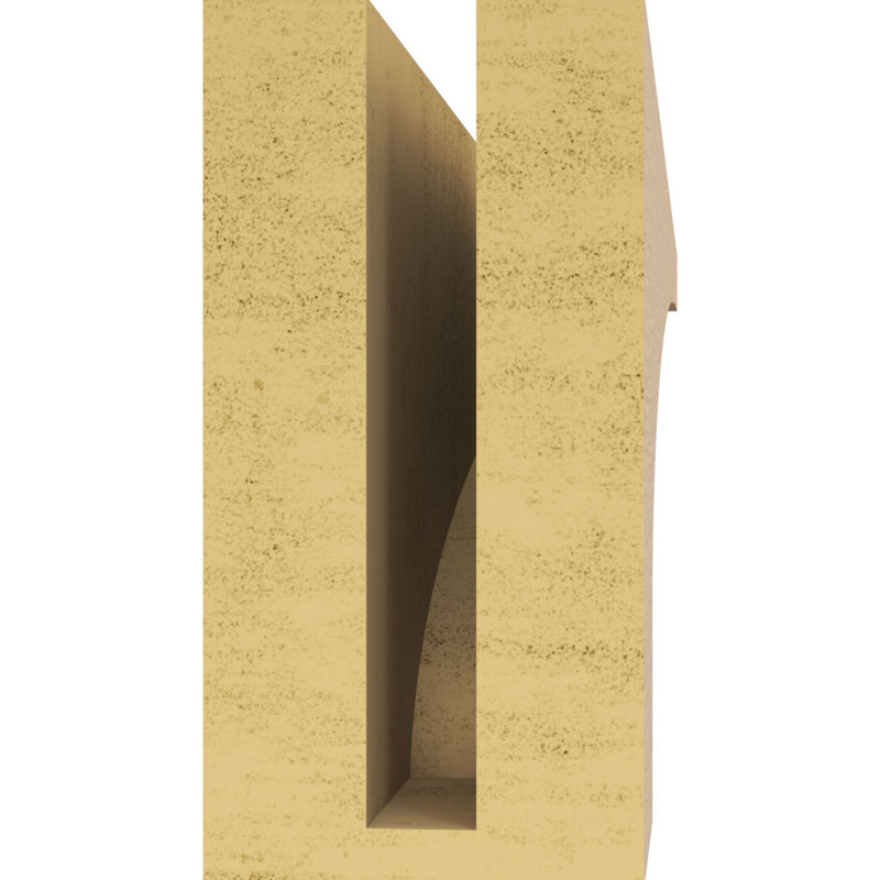 Bois de cèdre brut Rockford, corbeau apprêté Rockford, H 8 po x l 4 po x P 24 po