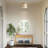 Breanna 2-Light Dimmable Hand-Woven Semi Flush Mount