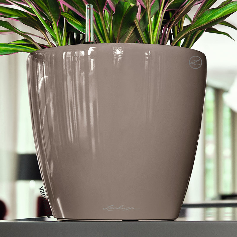 Classico Pot Planter, Taupe, 26cm H x 28cm W x 28cm D