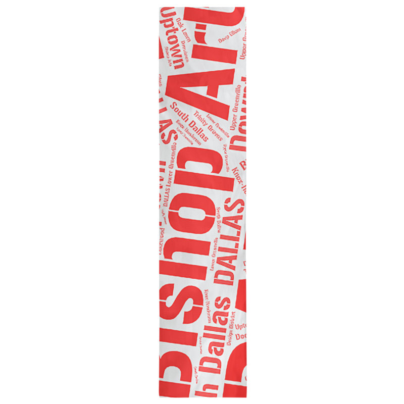 Chemin de table, 72 po x 16 po, Dallas, Rouge
