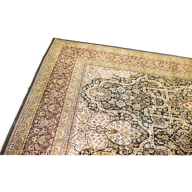 One-of-a-Kind 8'2" X 9'10" Rectangle Wool Area Rug in Black