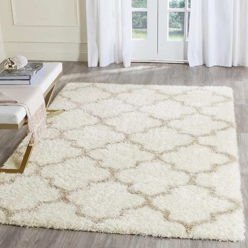 Bertl Sgm-Montreal Shag Performance Geometric Rug, Rectangle 4' x 6'