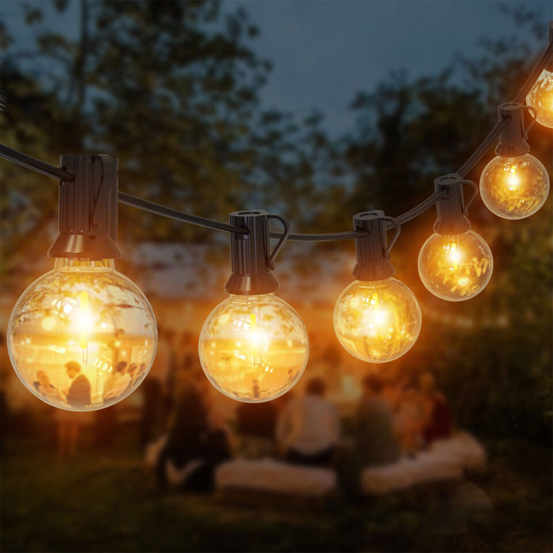 Guirlande de lumières sphériques enfichables à DEL 34 po Oralla