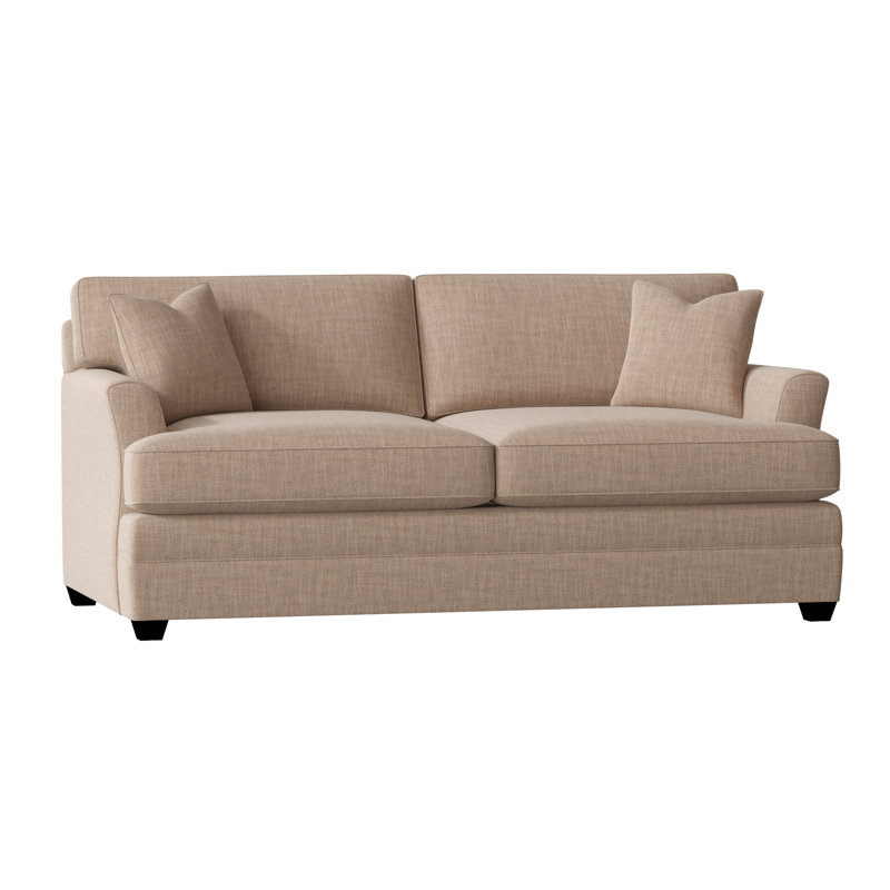Harriss Upholstered 76'' Sofa, Conversation Linen Basketweave