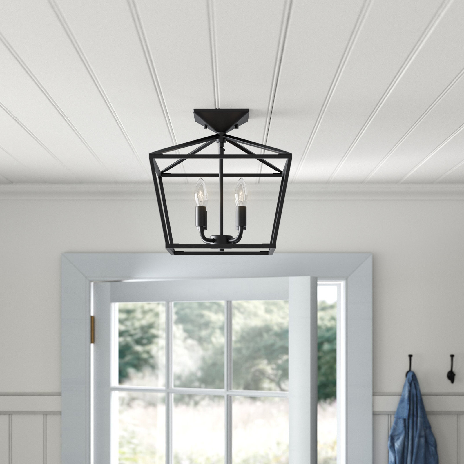 Hastings 4-Light Semi Flush Mount, Classic Bronze