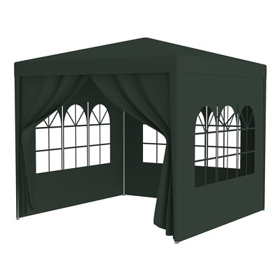 10'X10' Party Tent Outdoor Heavy Duty Gazebo Wedding Canopy + 4 Removable Walls