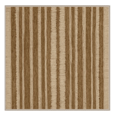 Machine Washable Botanical Brown Area Rug