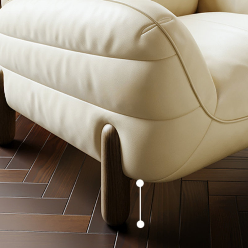 Cream Color Straight-layout Retro Sofa