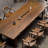Tan Rectangular Solid Wood Dining Table-273074932