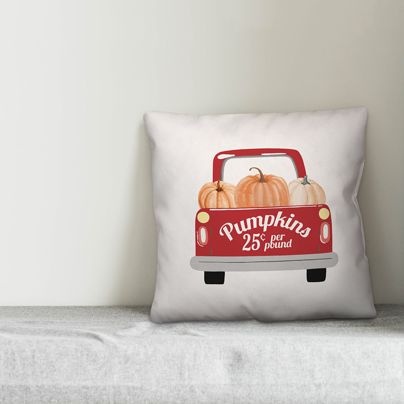  Housse de coussin Pumpkin Truck, 16 po x 1 po