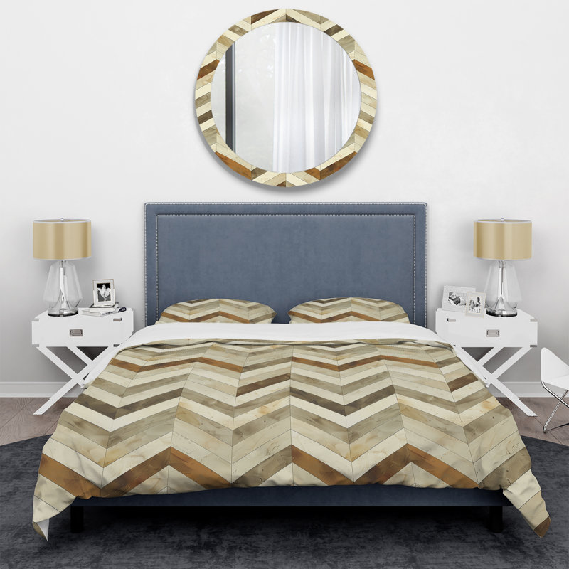 Ensemble de housse de couette Modern, Housse de couette simple et deux taies décorative