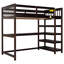 Lit mezzanine avec tablettes de rangement et bureau sous le lit-1344954384-1344954413