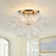 4-light Handcrafted Glass Bubble Semi-flush Mount