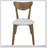 Daglosten Off-white and Chestnut 5-piece Dining Set