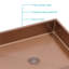 Lavabo pour salle de bain 19 po x 15 po Rose Gold