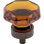 Black Octagon Crystal 1 3/8" Diameter Round Knob