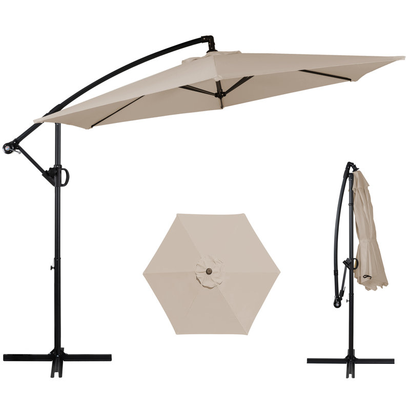 Parasol en porte-à-faux de 110 po, Kaki
