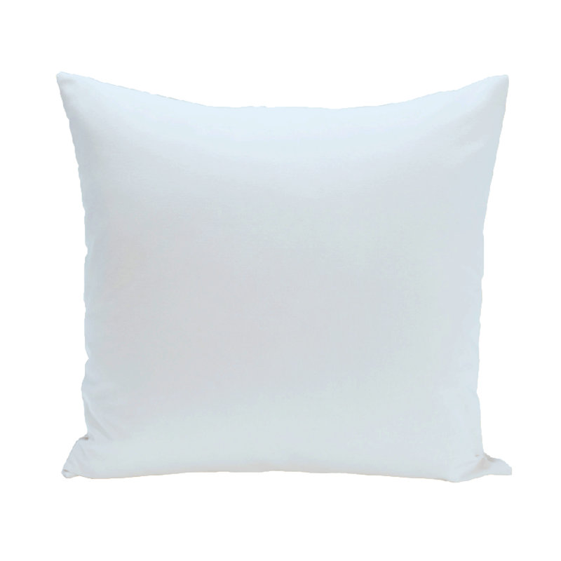 Reversible Throw Pillow, 18" H x 18" W, Washed Blue