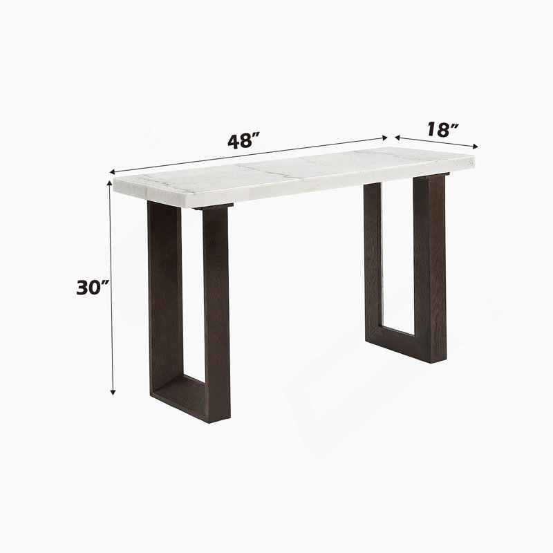 Table de canapé sophistiquée avec plateau en marbre naturel et surface finie, convenant à divers espaces de vie et styles d'intérieur