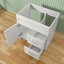 Meuble-lavabo de 30 po sans lavabo supérieur, base d'armoire seulement, armoire de rangement de salle de bain avec 2 tiroirs, conception à une porte, étanche à l'eau et aux taches, non assemblé-118473479
