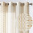 Kidist Linen Semi-Sheer Rod Pocket Curtain Pair-1963855533-1963855534