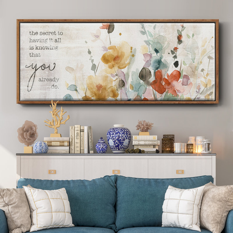 Verset pleine floraison - Toile encadrée, H 24 po x l 60 po