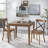 Langner Solid Wood Base Dining Table
