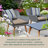 Meridian Outdoor Square Dining Seat Cushion-1204106276-1204106268
