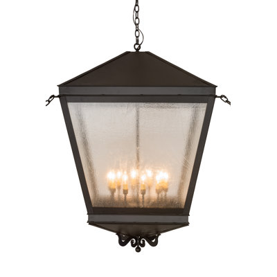 Madeline 10 - Light Dimmable Lantern Square / Rectangle Chandelier