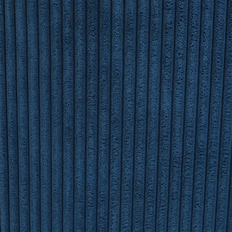 Upholstered Square Ottoman (Only Including Ottoman), Navy Blue Corduroy