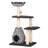 Catry 28" Cat Tree with Hammock and Rope Toy