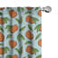 Rideaux 4 panneaux East Urban Home Tangerine, mandarine et feuilles, vermillon et bleu pâle-773386855