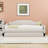 Full-Size Linen Upholstered Daybed with Twin Trundle