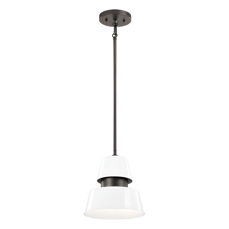 1 White Pendant