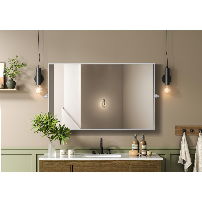 Miroir Amoura, Argent, 30 po x 48 po