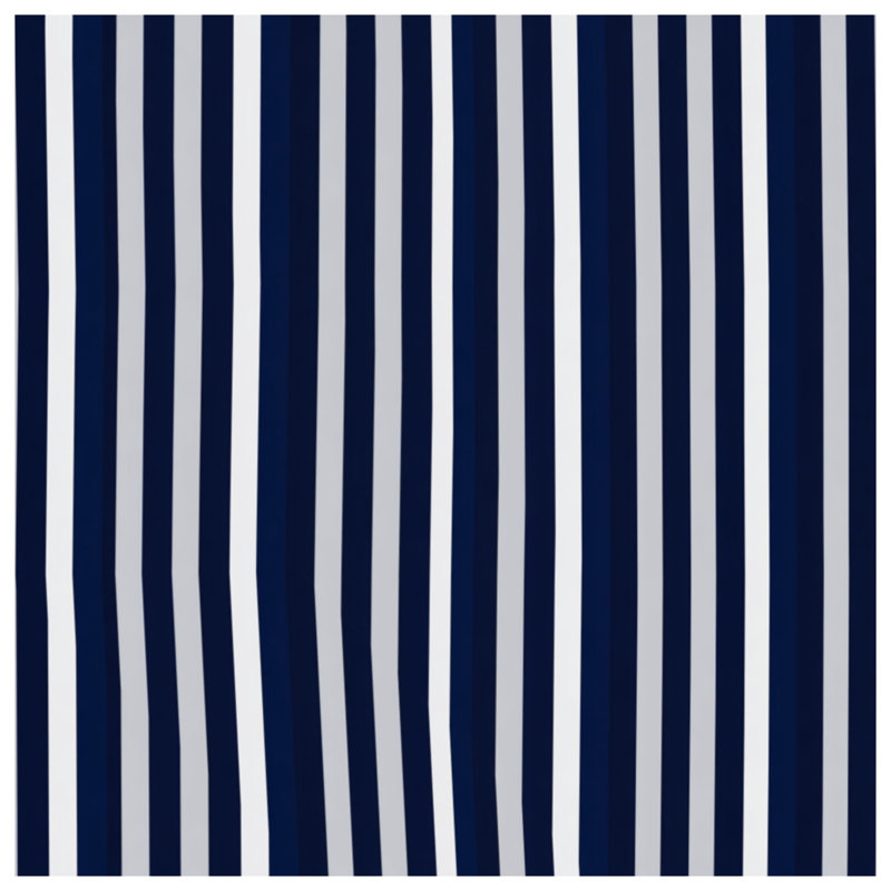 Toile de galerie bleue à rayures bleues - motif mural en plusieurs tailles, 16 po x 20 po