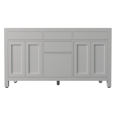 Dayton 60'' Double Bathroom Vanity Base Only