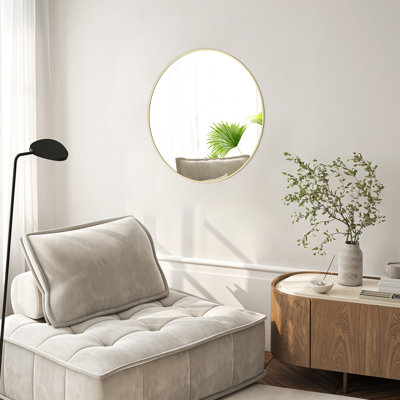 Karrina Round Metal Accent Mirror