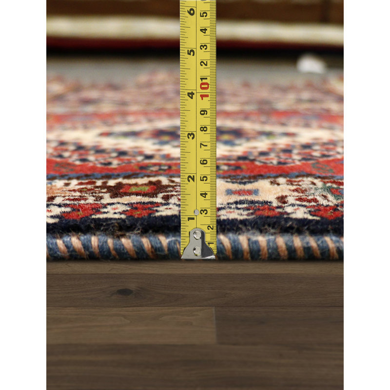 Yalameh Hand Knotted Wool Geometric Area Rug in Multi