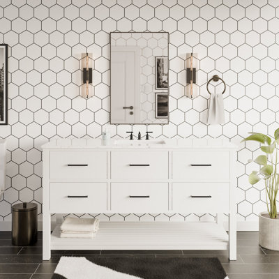 Meuble-lavabo simple 60 po Frey