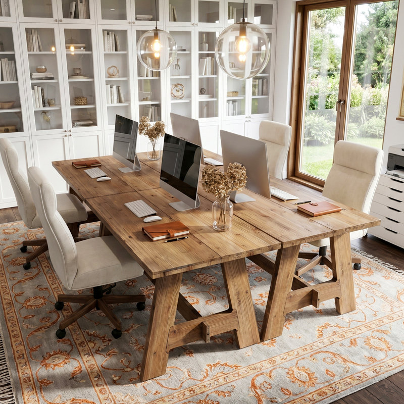 Solid Wood Executive Desk