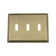 Deco 3-Gang Toggle Light Switch Wall Plate